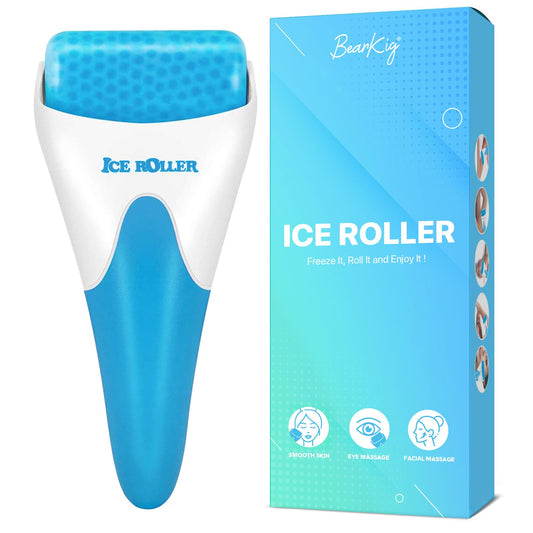Ice Roller for Face & Eyes - Cooling Facial Massager, De-Puff & Glow
