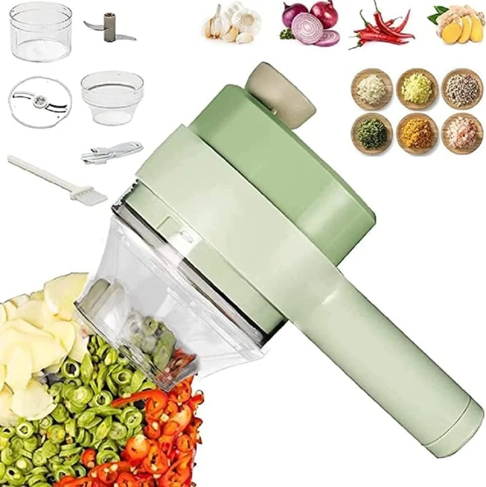 12-in-1 Vegetable Chopper & Dicer - Multi-Blade Kitchen Slicer with Container