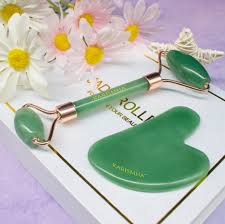 Jade Roller & Gua Sha Set - Natural Stone Facial Massage Kit, Premium Gift Box